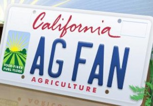 Calif Ag License Plate CA License Plate